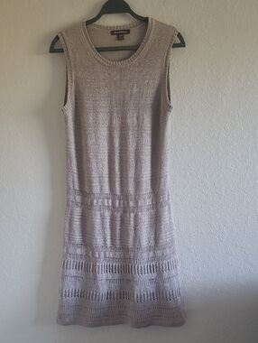 Tommy Bahama Linen Sleeveless Midi Dress in Light Taupe